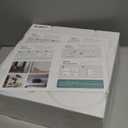 Soundsbay Large Cork Boards for Walls, 47"x35" Bulletin Board Self-Adhesive, 12-Pack Shell Felt Wall Tiles, Cork Boards for Wall, Office Decor, Felt Board Alternative Pin Board (White)