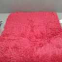 2x3 Rug for Bedroom, Fluffy Area Rugs for Living Room, Small Soft Shag Fuzzy Shaggy Carpets for Kids Boys and Girls Dorm with 4 Non-Slip Rug Tapes for Room Home Decor (2ft x 3ft, Hot Pink)