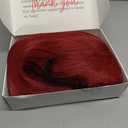 morvally Short Straight Deep Red Bob Wigs with Bangs for Women's Girls Cosplay