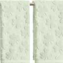 Artoid Mode 2 Pcs Light Green 3D Shamrock Jacquard Patrick Hand Towels for Bathroom, 100% Cotton Soft Absorbent Bathroom Decor Towels, 13.7 x 29.5 Inch