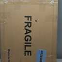 30"x 14" Irregular Wall Mirror, Wooden Walnut Framed Wall Asymmetrical Wavy Wall Mirror for Living Room Bedroom Entryway Bathroom Modern Decorative Mirror with Hanging Hooks