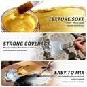 Professional Headstone Paint Kit - Monument Inscription Paint Long-Lasting, Weather-Resistant Formula for Restoring Faded Gravestone Lettering/Tombstone Inscriptions on Granite & Marble(Black)
