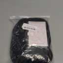 AGO Natural Black Wigs with Bangs Short Bob Wig Shoulder Length Synthetic Hair for Women Girl Loose Wavy Wig Heat Resistant Fiber Hair for Daily Party Halloween Cosplay Use(2/4#Black)