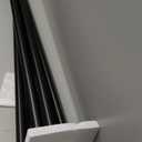 1 Inch Double Curtain Rods 66 to 120 Inches (5.5-10ft), USFOOK Black Drapery Rods for Windows 69 to 111 Inches, Telescoping Dual Curtain Rod with Woven Leaf Finials