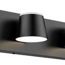 URSOLA 4 Light Bathroom Vanity Light, LED Black Wall Light Fixtures, Up and Down Rotatable Dimmable, 27 inch Bathroom Lighting Fixtures Over Mirror