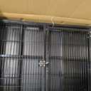 Large Metal Small Animal Cages, 2-Tiers Rolling Ferrets Cage, Cage for Critter Rats/Chinchillas with Removable Ramps & Door, Cages with Locker, Squirrel Cage Christmas Decoration Pet Crate Furniture