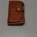 S-ZONE Vegan Leather Crossbody Bags for Women Small Cell Phone Purse RFID Blocking Clutch Purses with 2 Straps (Dark Brown)