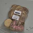 50 Pieces 2.4"-2.8" Natural Wooden Slices, Colovis Unfinished Wood Circles with Holes Tree Bark Round Log Discs DIY Crafts Hanging Ornaments (50 Pcs, Natural Wood)