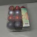 2.36"/60mm shatterproof Christmas Ball Ornaments Tree Decoration Baubles Set of 24 Counts (red & Grey)