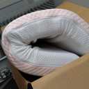 Dourxi Mini Crib Mattress, 38x24X4 Inch Dual Sided Comfort Gel Memory Foam, Breathable Premium Baby Mattress for Mini and Portable Cribs w/Removable Outer Cover - White&Pink