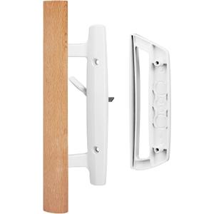 Touri Sliding Glass Door Handle Set Fit 3-15/16 in. Hole Spacing and Mortise Hook Style Damaged Door Handle Replacement