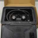 RV Exterior Shower Box Kit with Lock for Outside, Outdoor Non-Metallic RV Accessories for RVs, Fifth Wheels, Motorhomes, Travel Trailers, Campers - Black