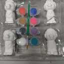 Paw Patrol Paint Your Own Figurines Art Craft Set, 4 Paw Figures, 8 Paints, Brush, Bookmark
