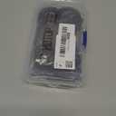 Hotop 30 Pcs Metal Drapery Curtain Rings 0.98/1.26/1.65 inch Interior Diameter and 30 Pcs Hanging Curtain Drapery Pin Hooks for Window Door Shower(Black,32 mm)