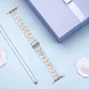 Slim Resin Compatible for Apple watch band 38mm 40mm 41mm 42mm 44mm 45mm,Dressy Fashion Lightweight Strap Replacement with metal buckle for iWatch SE Series7 6 5 4 3 2 1