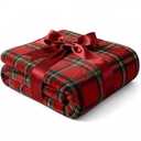 Ultra Soft Fleece Blanket Throw Size - Christmas Flannel Fleece Luxury Throw Blanket - Lightweight Throw for Couch, Bed, Chair - Warm & Breathable - Cozy Microplush Bedding - Christmas Tartan