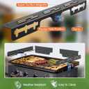 Wind Guards for Blackstone 28 Inch Griddle, Magnetic Stainless Steel Wind Screen, Blackstone Griddle Accessories for Blackstone Grill, Protect Flame Hold Heat Save Gas Compatible with Hood, Black