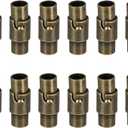 Uxcell Leather Cord End Clasp, 20 Pcs 4mm Hole Leather Clasps, Cord End Caps Closures for Jewelry Making DIY Crafts, Bronze