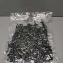 100 PCS Nylon Universal Cable Tie Buckle - Heavy Duty Self-Locking Nylon Zip Ties Holder, UV Resistant Black Zipper Clips, Upgraded Plastic Cable Ties Tool with Pin for Automotive Repair, Gardening