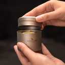 Boundless Voyage Titanium Small Tin Can Box Canister Tea Tins Coffee Tins Food Storage Container for Tea,Coffee, Herb, Candy, Chocolate, Sugar, Spices, Beans
