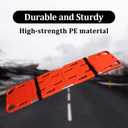 YUEWO Foldable Spine Board Stretcher Backboard for Patient, Transfer Backboard EMT Immobilization Portable Patient Transport Rescue Lightweight PE Plastics Ambulance Stretcher