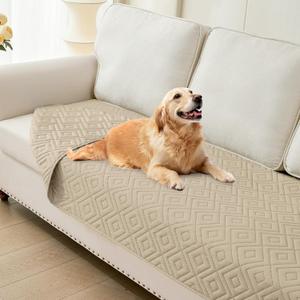 hyha Waterproof Dog Blanket, Soft Dog Bed Cover Pet Blankets, Waterproof Sofa Couch Cover for Dogs Washable, Reversible Pet Couch Covers for Sofa Furniture (30x70 Inch, Taupe/Taupe)