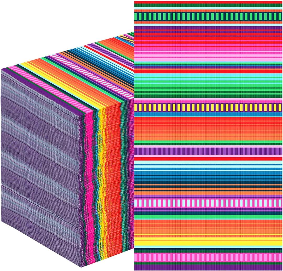 50 Pack Mexican Fiesta Guest Napkins Mexican Themed Colorful Disposable Dinner Napkins Mexico Fiesta Paper Hand Towel for Cinco De Mayo Tableware Baby Shower Birthday Party Decorations