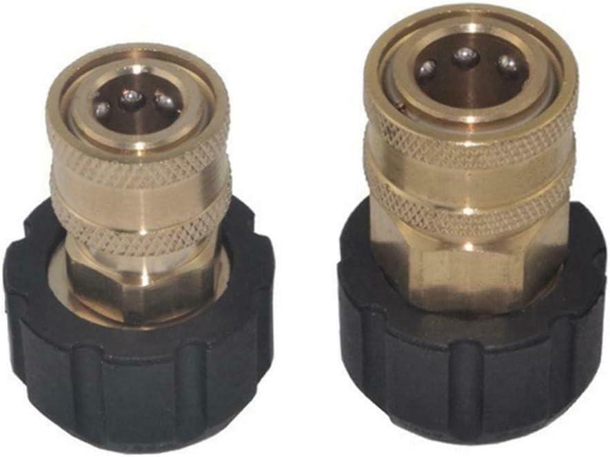 1/4 3/8 Quick Connector Female to M22 14mm 15mm Female Pressure Washer Adapter(1/4)