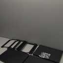 Folding Shelves, Black, When Folded 24×8.5", When Packed 12×8.5"
