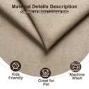 Ektorp Loveseat Sofa Cover Replacment Slipcover Designed for IKEA Ektorp Two Seater Sofa Slipcover,Couch Cover Not Include The Sofa Body,Khaki