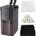 VEVOR 528GPH Canister Filter, 5-Stage External Aquarium Filter with Powerful Pump, Water Circulation Cleaning Machine with Media for Large Fish Tanks and Aquariums Up to 150 Gallons, for Freshwater