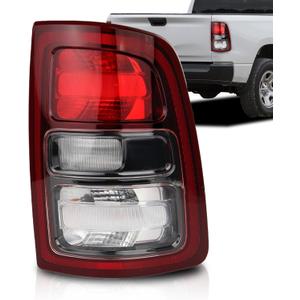 Black Bezel Halogen Tail Lights Compatible With 2019-2024 RAM 2500 Non-LED Models, Direct Fit Replacement Rear Brake Lamp CH2801229 68409002AD(Right Passenger Side Halogen Black Bezel)