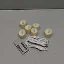 Homemory Rechargeable Flameless Candles, 2/4/6/8H Timer LED Votive Candles, 6 PCS Battery Operated Tea Lights with Timer for Table, Wedding, Christmas (USB Charging Cable Included) (Ivory Base (6 Pack,Rechargeable))