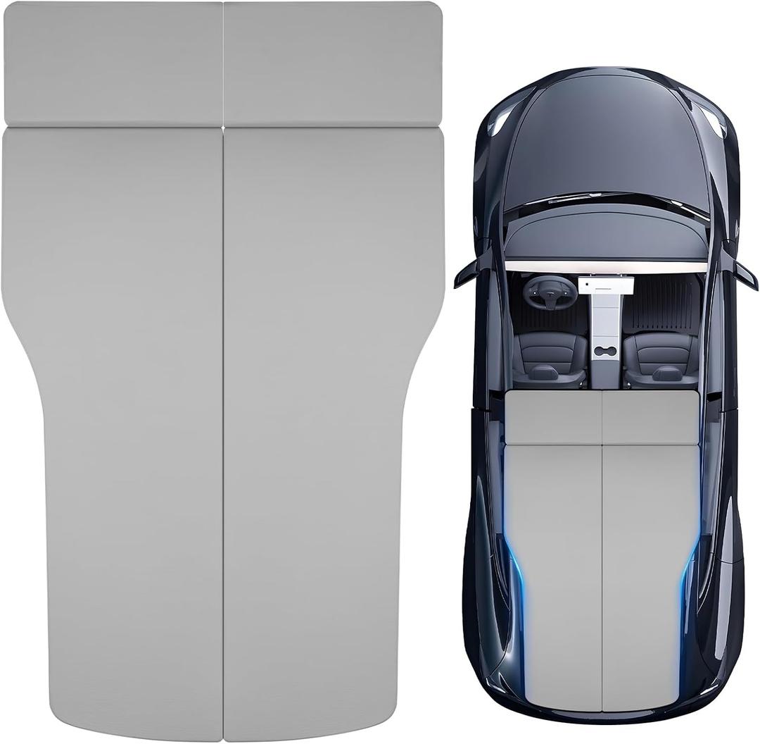 Gonex Memory Foam Mattress for Tesla Model Y 3, 2.6" High Density Soft Car Camping Mattress, Foldable with Soft Washable Cover & Storage Bag, Fits Frunk Trunk, Portable for Road Trips, 75" x 44.5"
