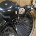 HydroMist F10-14-011 18 Inch Mounting Bracket Outdoor Oscillating Fan, Black