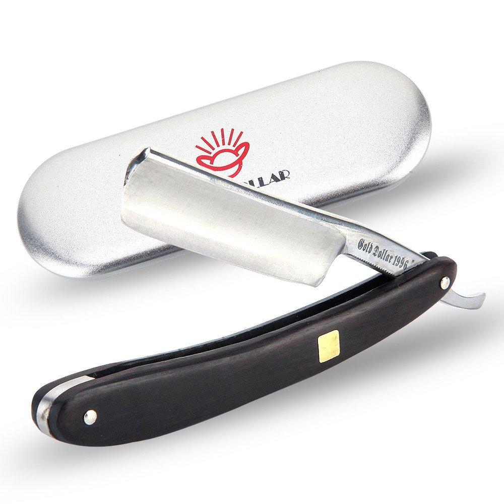 straight razor wooden scale vintage razor for men & barber shaving ready without stabilizer