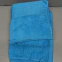 GLAMBURG 100% Cotton 2 Pack Oversized Bath Towel Set 28x55 Inches, Ultra Soft Highly Absorbant Compact Quickdry & Lightweight Large Bath Towels, Ideal for Gym Travel Camp Pool - Turquoise Blue