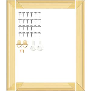 ECOIOU DIY Canvas Stretcher Bars 16x24 Inch Canvas Frame, Sturdy Stretcher Frames for Oil Paintings, Prints, Paint by Numbers & Posters(Need Extra Size to wrap Around The Frame)