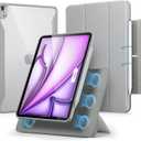 ESR for iPad Air 13 Inch Case (2025/2024) M3/M2 with Pencil Holder, Removable Magnetic Cover, Vertical Stand, Fully Supports Pencil Pro and Pencil(USB-C), Rebound 360 Series, Grey