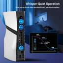 HEATFUN Cooling Fan for PS5 Pro Console, Triple High-Speed Fans with Adjustable Speeds, USB Port and Blue LED Light, Quiet Cooler Accessory for Gaming Setup