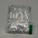 Lanpn White and Grey Christmas Throw Pillow Covers 24x24 Set of 4, Decorative 24 inch Gray Winter Snowflake Xmas Cushion Covers Pillow Cases for Home Bedroom Room Holiday Couch Decor Decorations