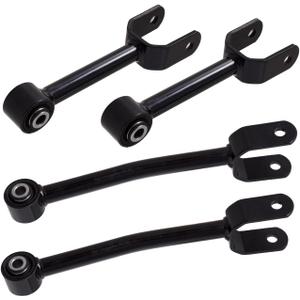 TUCAREST 4Pcs Suspension Kit (K642901 K643056 x2,Non-Adjustable Type) Rear Control Arm/Lateral Arm Fit For 11-14 Do-dge Avenger 11-18 Journey /11-14 Ch-rysler 200 [# 68079540AA 68079539AA]
