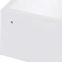Kate and Laurel Levie Modern Floating Corner Wood Wall Shelves, 12 x 12 Inches, 2 Pack, White, 2 Piece