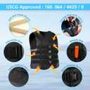 XGEAR Adult USCG Life Jacket Water Sports Life Vest, 3X-Large