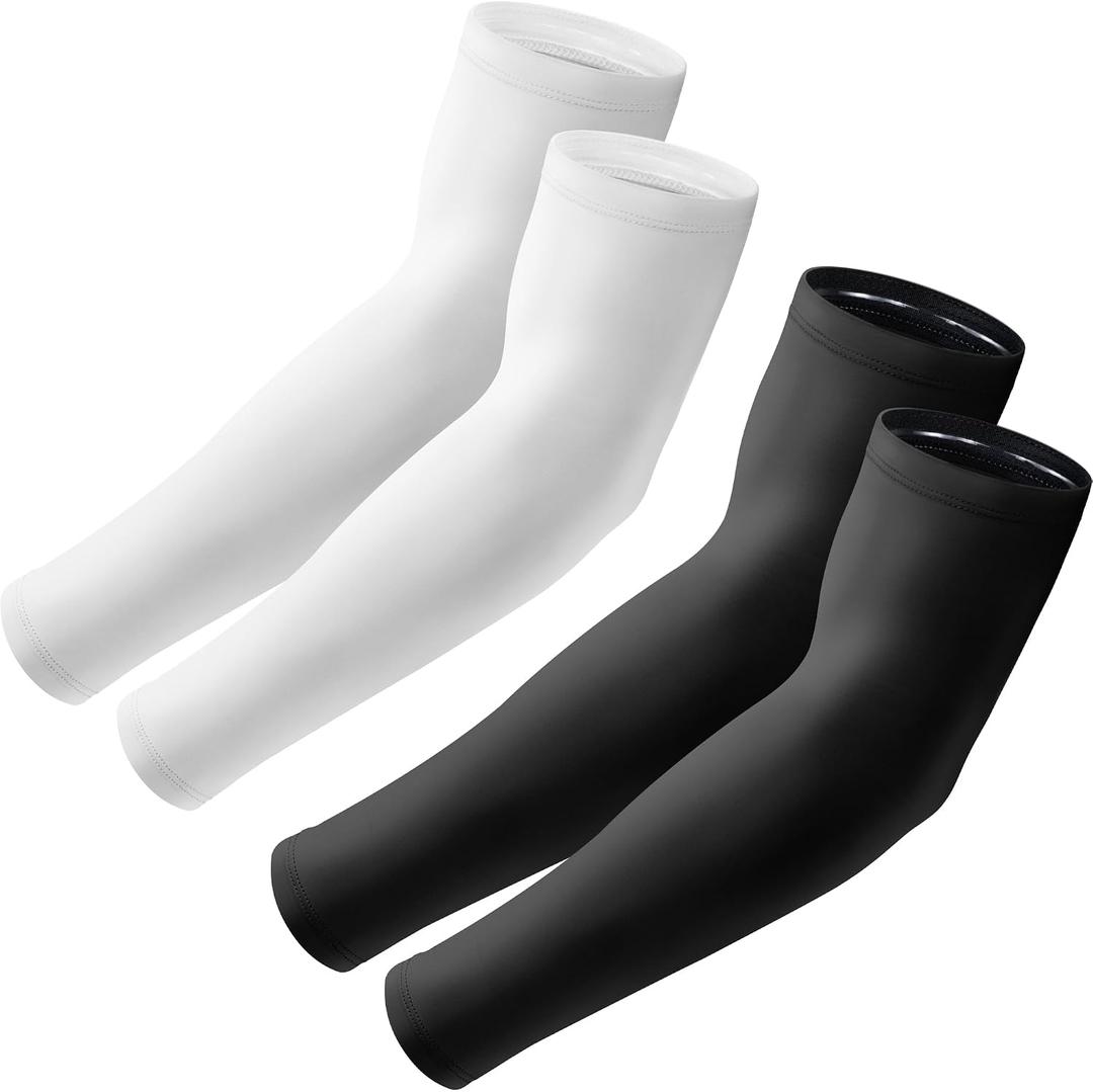 6 x Arm Sleeves, UV Sun Protection Sports Non Slip Compression Cover for Men/Women