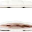 Comfyable Puffy Laptop Sleeve 13 Inch 14 Inch, Quilted Puffer Laptop Carrying Case, Pillow Case Compatible with MacBook Air M4 2025 M3 M2 M1, MacBook Pro M5 M4 Pro/Max, Rice