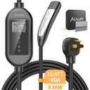 Alxum 40A Tesla Charger Cable - Level 2 EV Charger 250V Compatible with All Models Y/3/S/X Cybertruck 16.4FT Wall Connector with NEMA 14-50 Plug