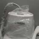 Professional Full-Size Garment Steamer 1500W Steamer for Clothes Standing 30s Fast Heat-up with LCD Display, Adjustable Ironing Board, Telescopic Double Rod, Fabric Brush (White)