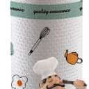 Chef Style Paper Towel Holder, Resin Crafts Display Chef Figurines Creative Roll Paper Stand for Countertop Kitchen Cafe Restaurant Dessert Shop Cake Shop Decoration