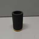 Matani Bamboo Toothbrush Holder Diatomite Tooth Brush Organizer - Storage Stand for Small Bathroom & Counter - Removable Base & Drain Holes, Water-Absorbent & Quick-Drying (Black)